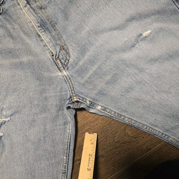 LEVIS 505 35x32 trashed distressed faded denim - Picture 13 of 16